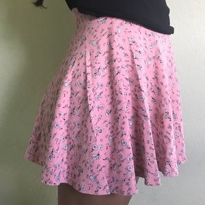 2 flower patterned skirts